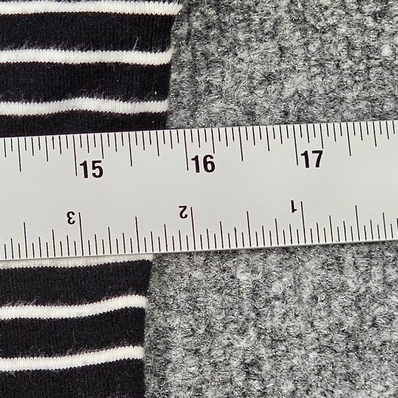 Karen Scott Sport Sweater Dress Womens Size XS Black Pink White 100% Cotton - Picture 5 of 7